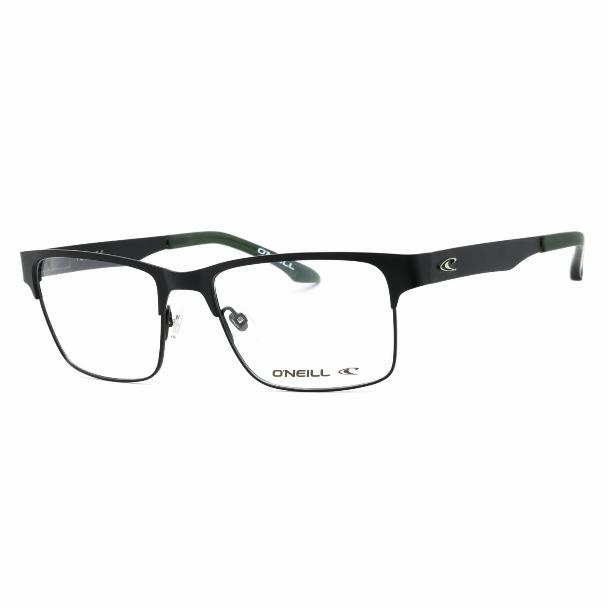 ONeill Men's Eyeglasses - Black/Green Metal Square Shape Full Rim Frame | ONO-PORT 004