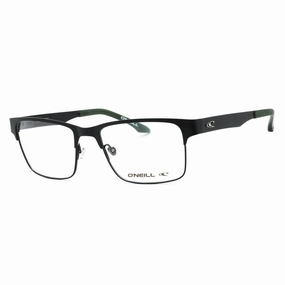 ONeill Men's Eyeglasses - Black/Green Metal Square Shape Full Rim Frame | ONO-PORT 004