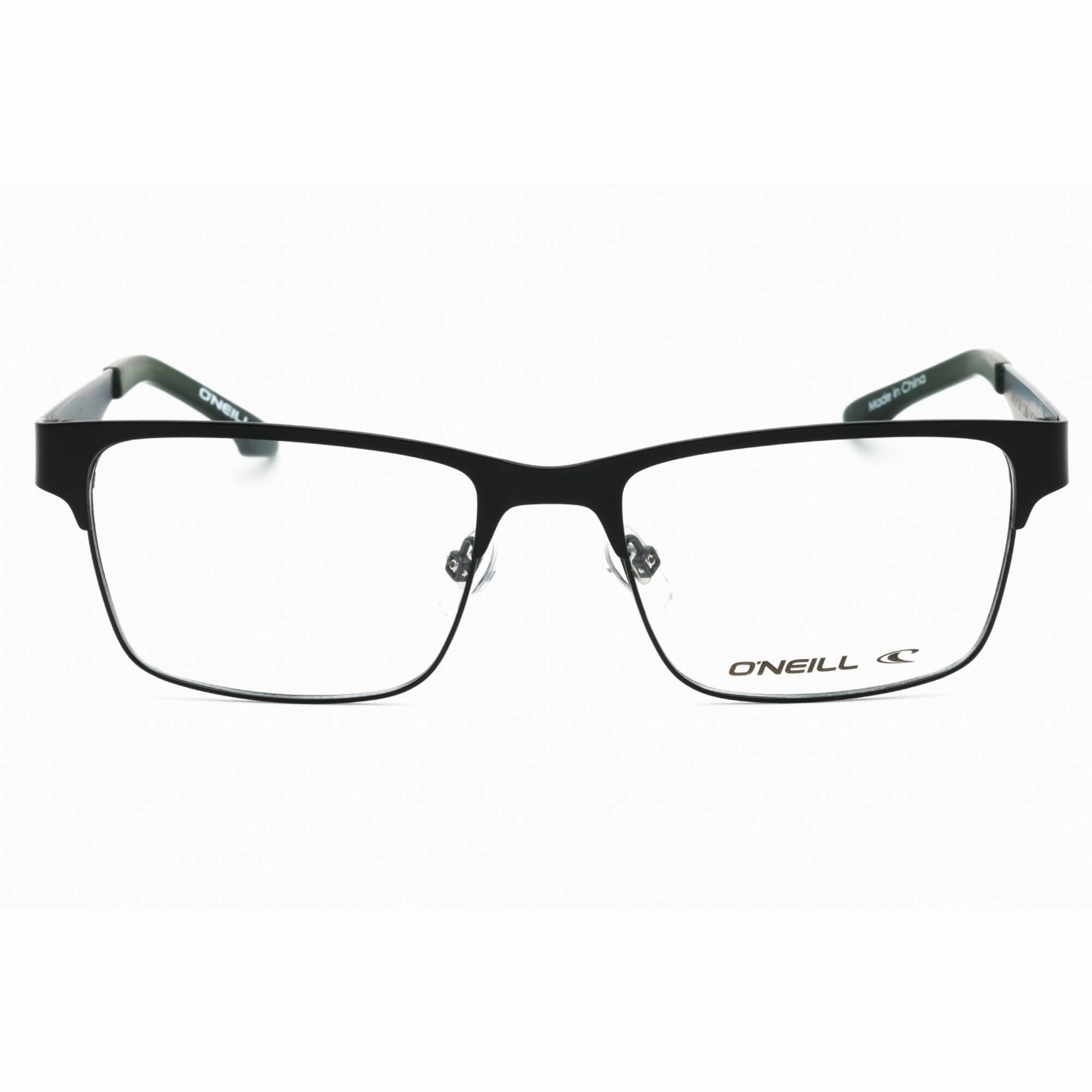 ONeill Men's Eyeglasses - Black/Green Metal Square Shape Full Rim Frame | ONO-PORT 004
