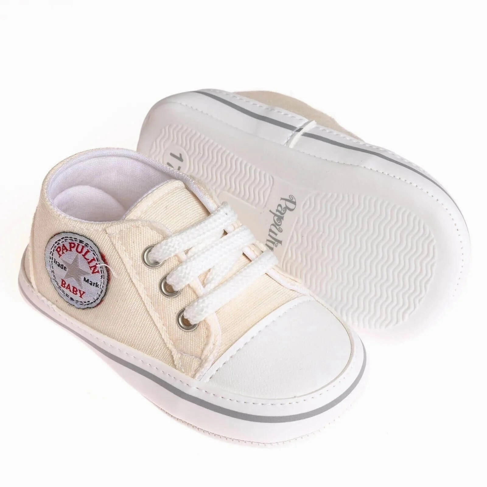 Papulin Unisex Booties - White