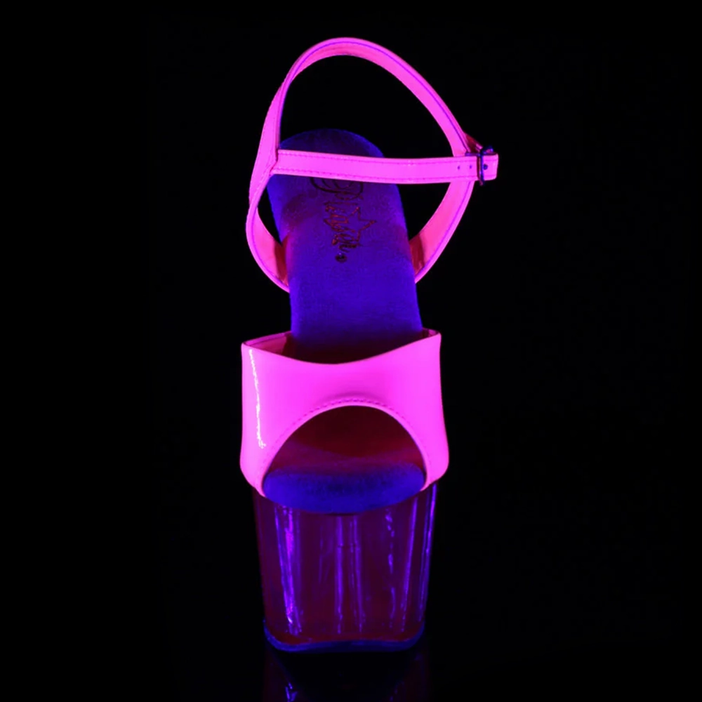 Pleaser Adore 709UV Alyssia UV-Reactive Platform Sandals