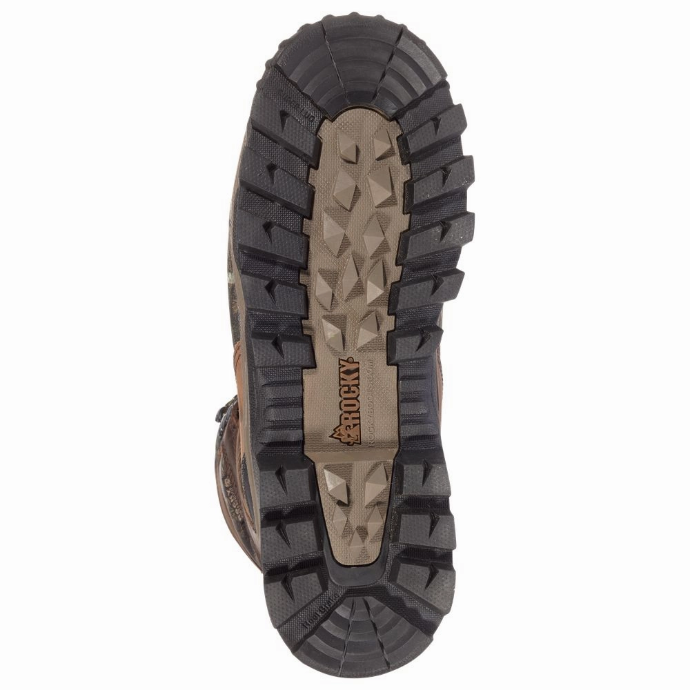 Rocky RKS0309 Men's Sport Pro 1000 Gram Insulated Waterproof Hunting Boots, 10W, Mossy Oak Break Up Country