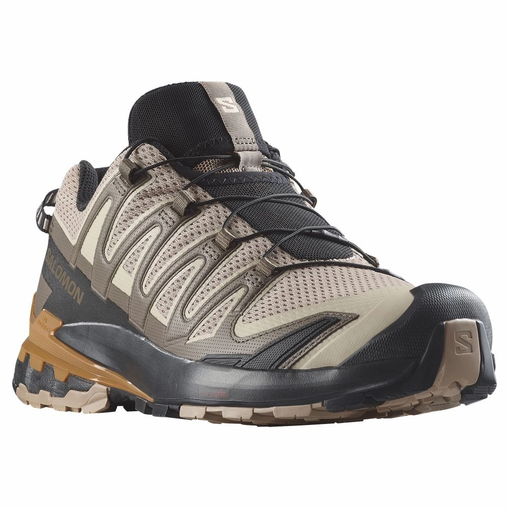 Salomon XA Pro 3D V9 Hiking Shoes for Men - Natural/Black/Sugar Almond - 11M