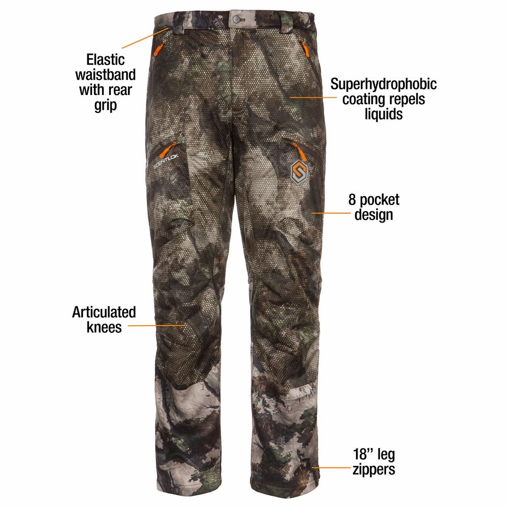 ScentLok 1020920-2252200 Full-Season Elements Hunting Pants for Men - Mossy Oak Terra Gila - 3XL