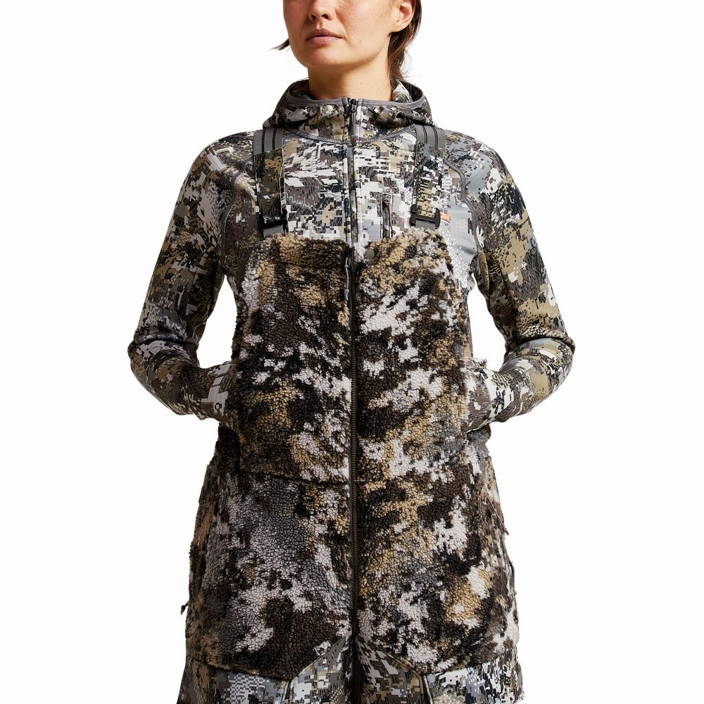 SITKA GORE OPTIFADE Concealment Elevated II Fanatic Bibs for Ladies - Gore Optifade Elevated II - XL