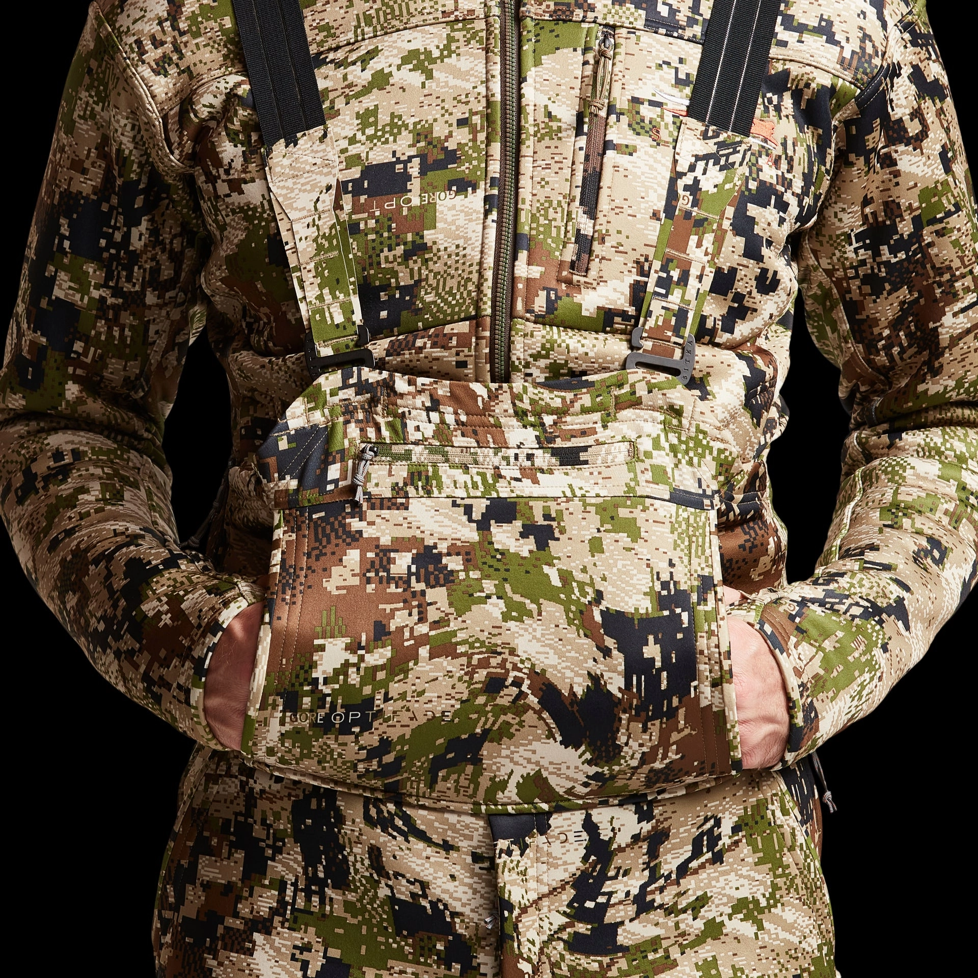Sitka GORE OPTIFADE Subalpine Concealment Series Traverse Bibs for Men - XL