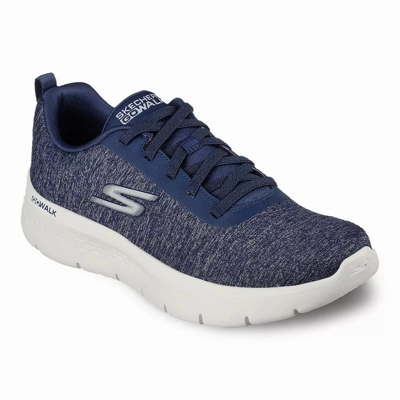 Skechers 13681482 Women's GO WALK Flex Dazzling Smile Slip On Sneaker, 7.5 Navy