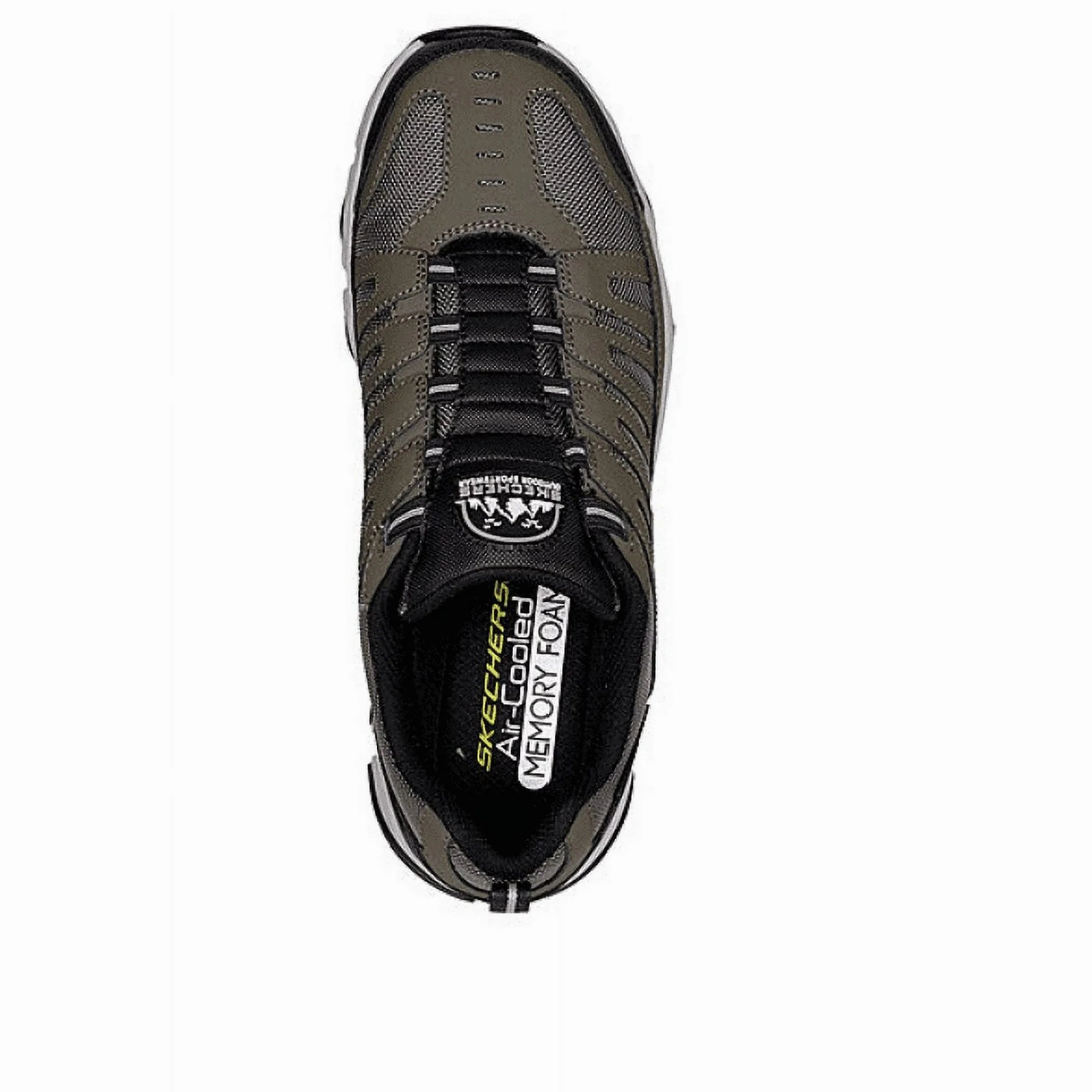 Skechers 237345WW Men's Crossbar Slip-on Sneaker, Brown/Black, Extra Wide 14