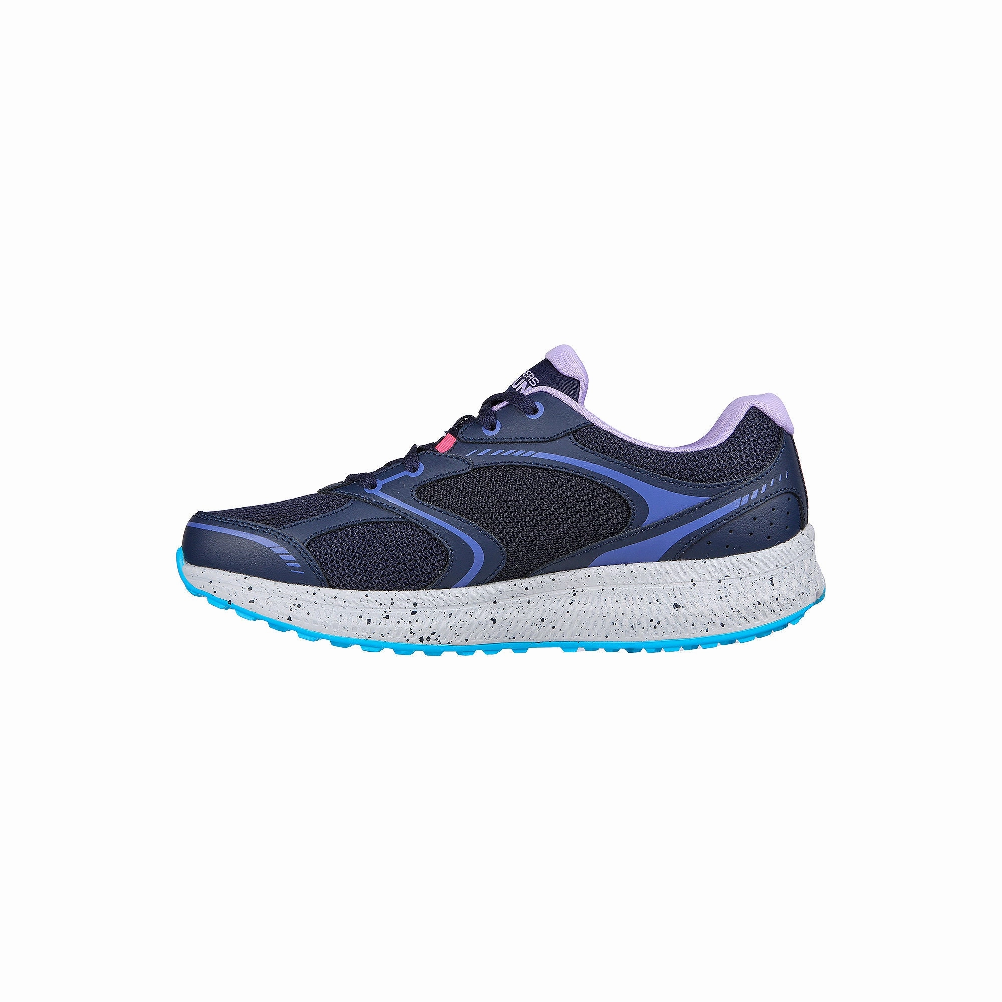 Skechers Go Run Consistent Vivid Horizon Womens Running Shoes - NAVY LAVENDER 11 WIDE