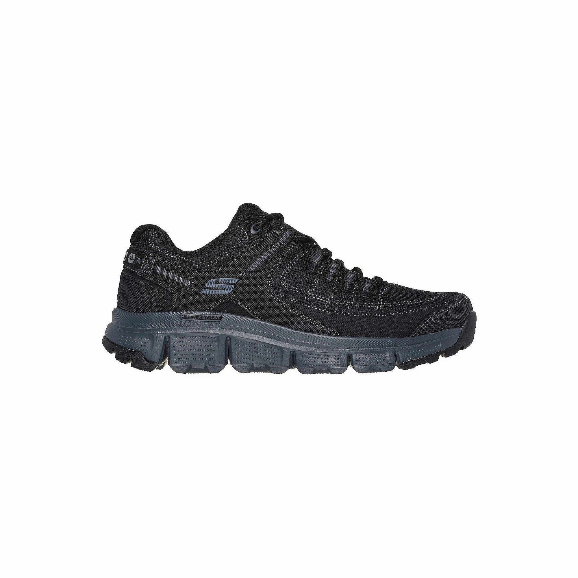 Skechers Mens Summits At Upperdraft Walking Shoes Wide Width - BLACK CHARCOAL 12 WIDE