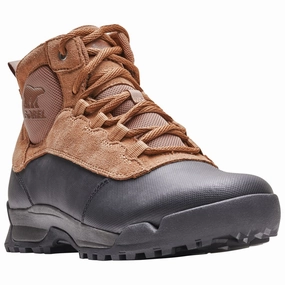 Sorel Buxton Lite Insulated Waterproof Winter Boots for Men - Elk/Black - 10M