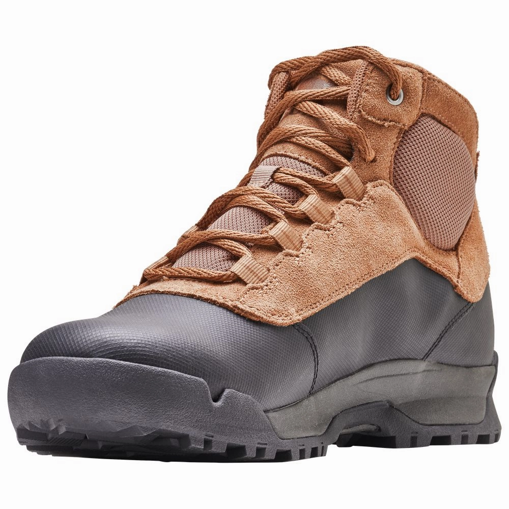 Sorel Buxton Lite Insulated Waterproof Winter Boots for Men - Elk/Black - 10M