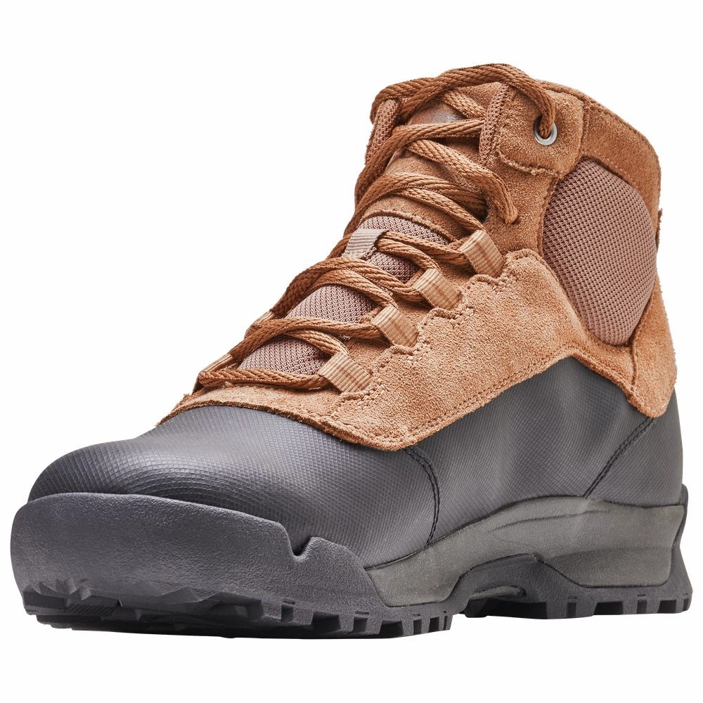 Sorel Buxton Lite Insulated Waterproof Winter Boots for Men - Elk/Black - 10M