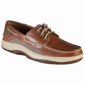 Sperry Billfish 3-Eye Boat Shoes for Men - Dark Tan - 10W