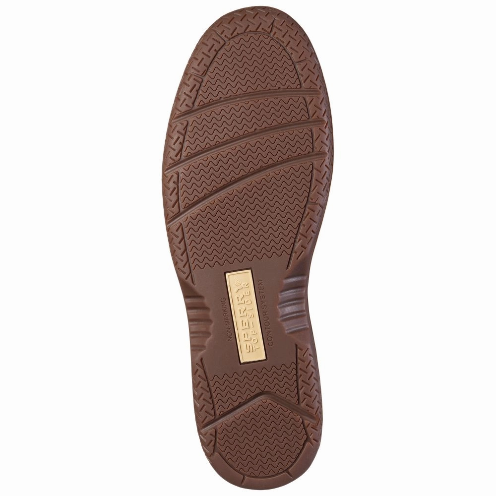 Sperry Billfish 3-Eye Boat Shoes for Men - Dark Tan - 10W