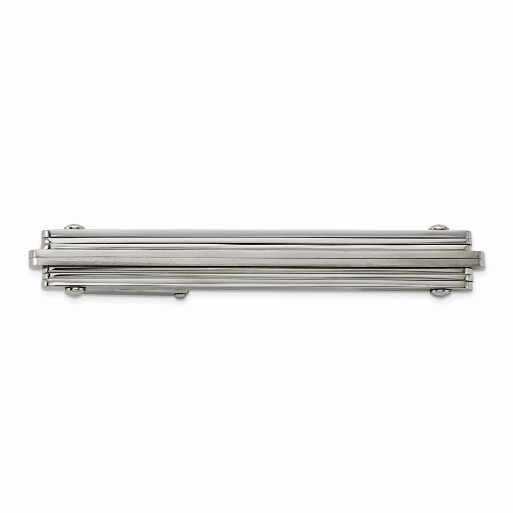 Stainless Steel Brushed and Polished Tie Bar
