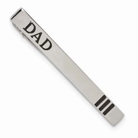 Stainless Steel Dad Tie Bar
