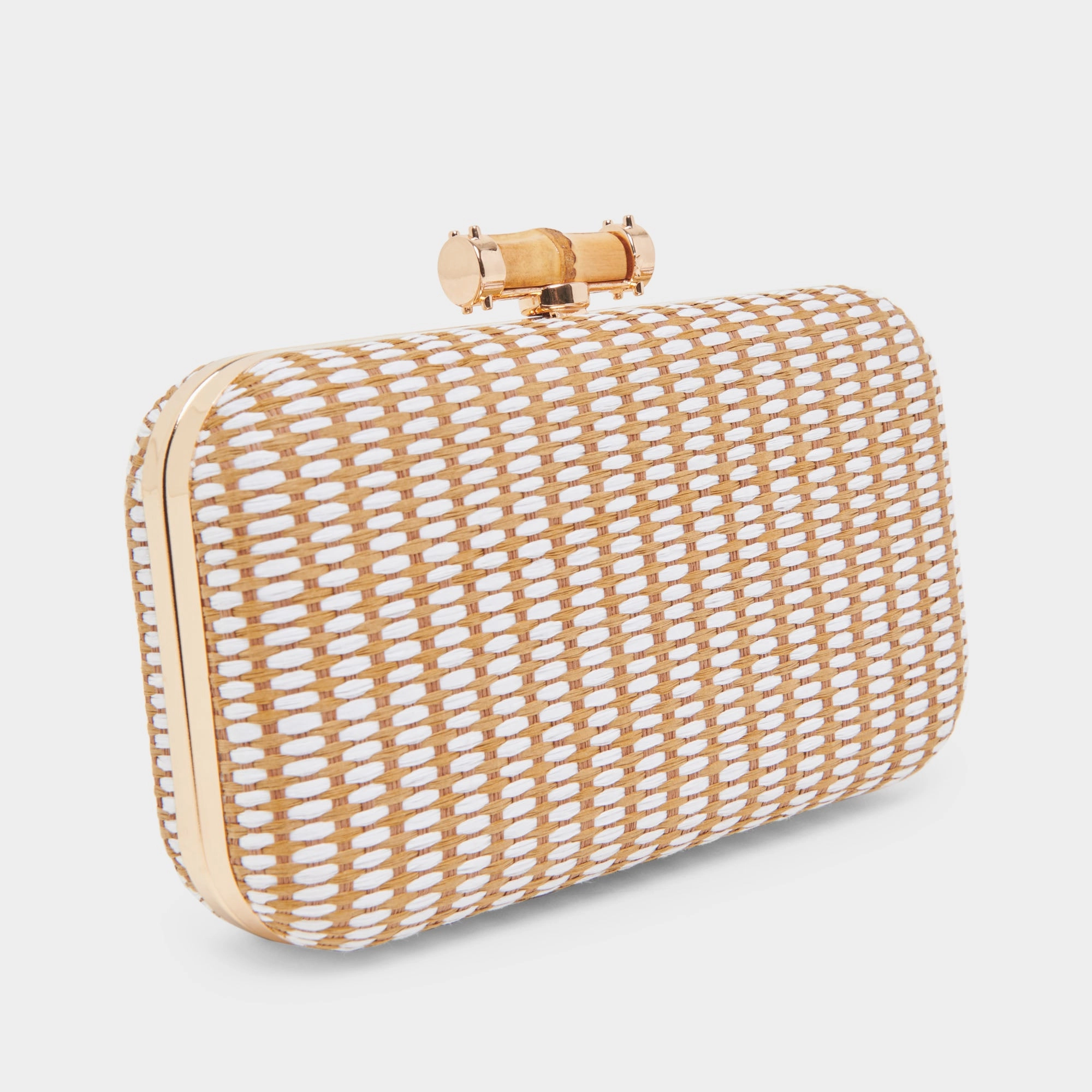 SYMI CLUTCH NATURAL RAFFIA