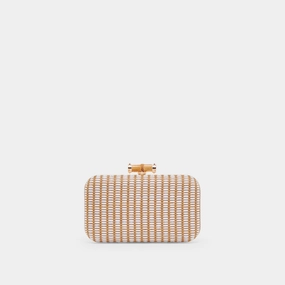 SYMI CLUTCH NATURAL RAFFIA