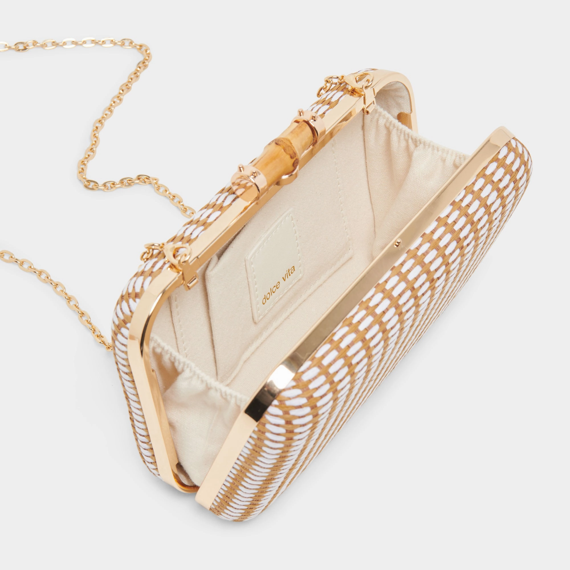 SYMI CLUTCH NATURAL RAFFIA