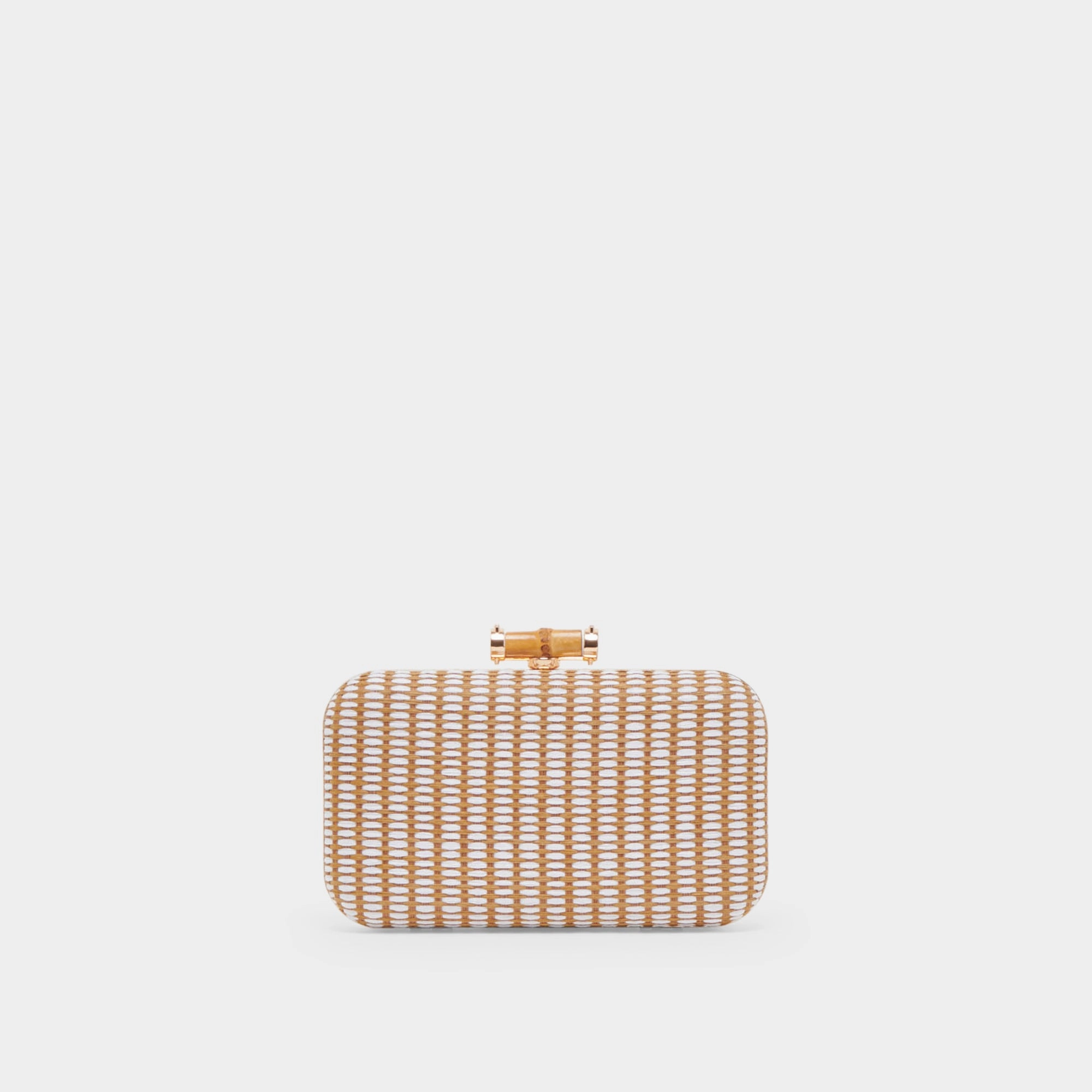 SYMI CLUTCH NATURAL RAFFIA