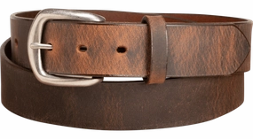 The Crazy Horse: Men's Oil Tanned Non Stitched Leather Belt 1.375"