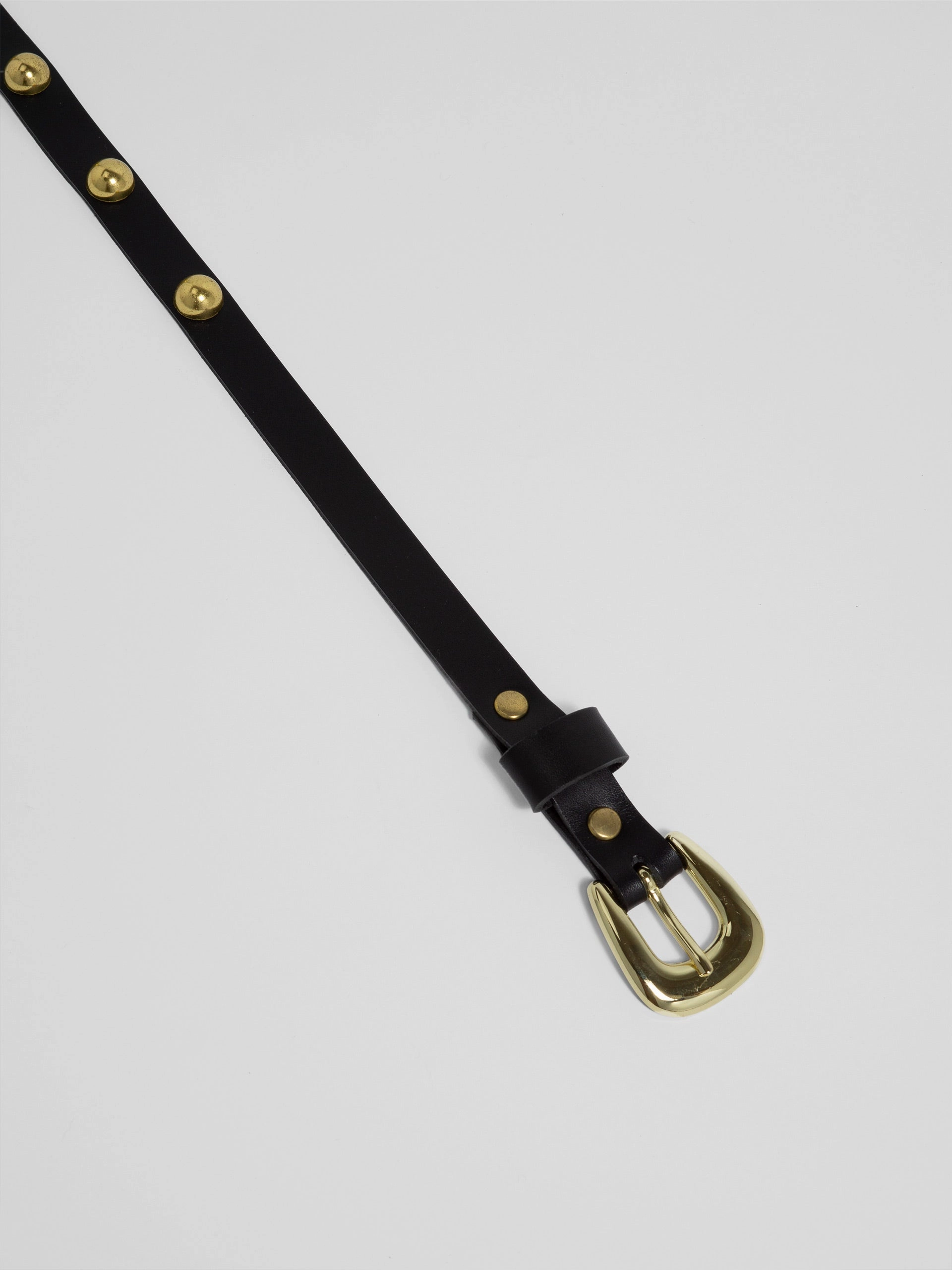 The Lair Margot Dome Studded Belt Brass