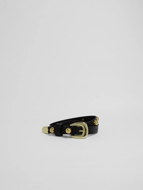 The Lair Margot Dome Studded Belt Brass