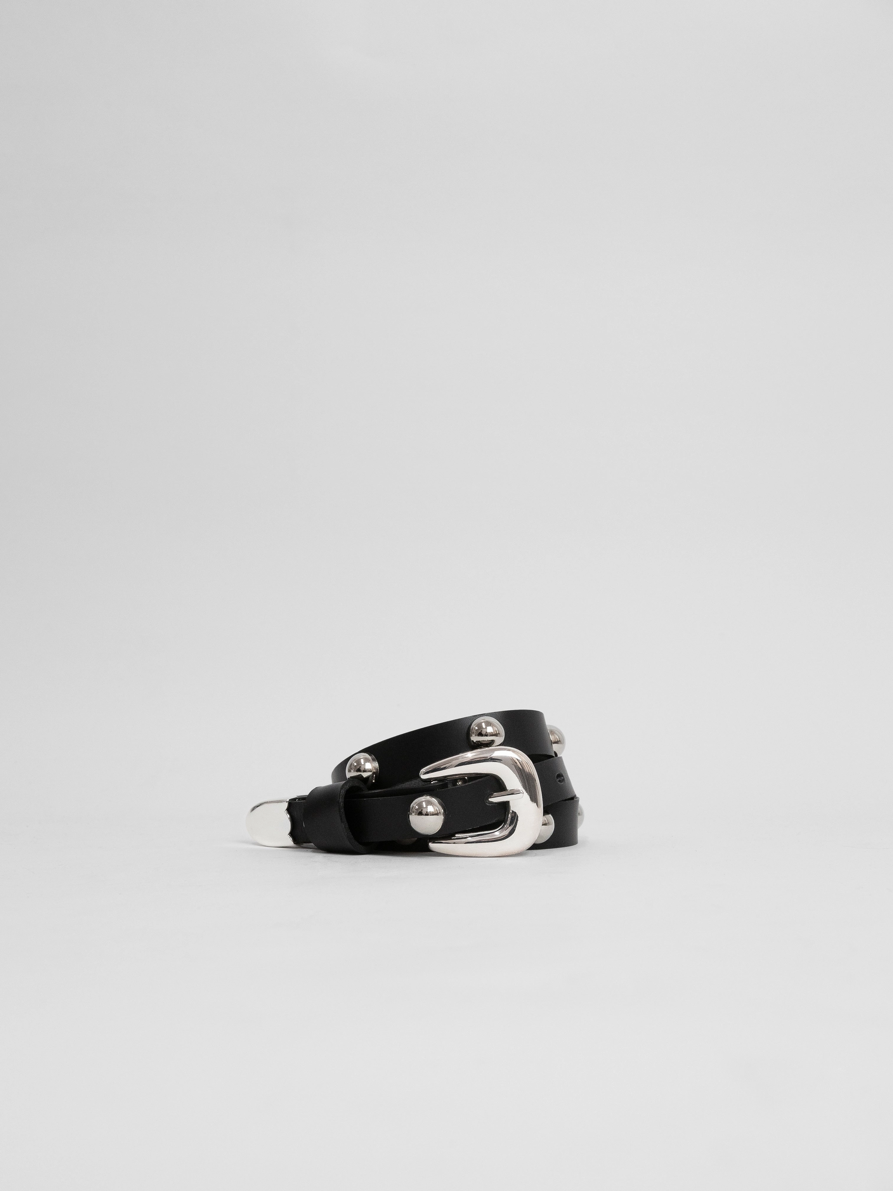 The Lair Margot Dome Studded Belt Silver