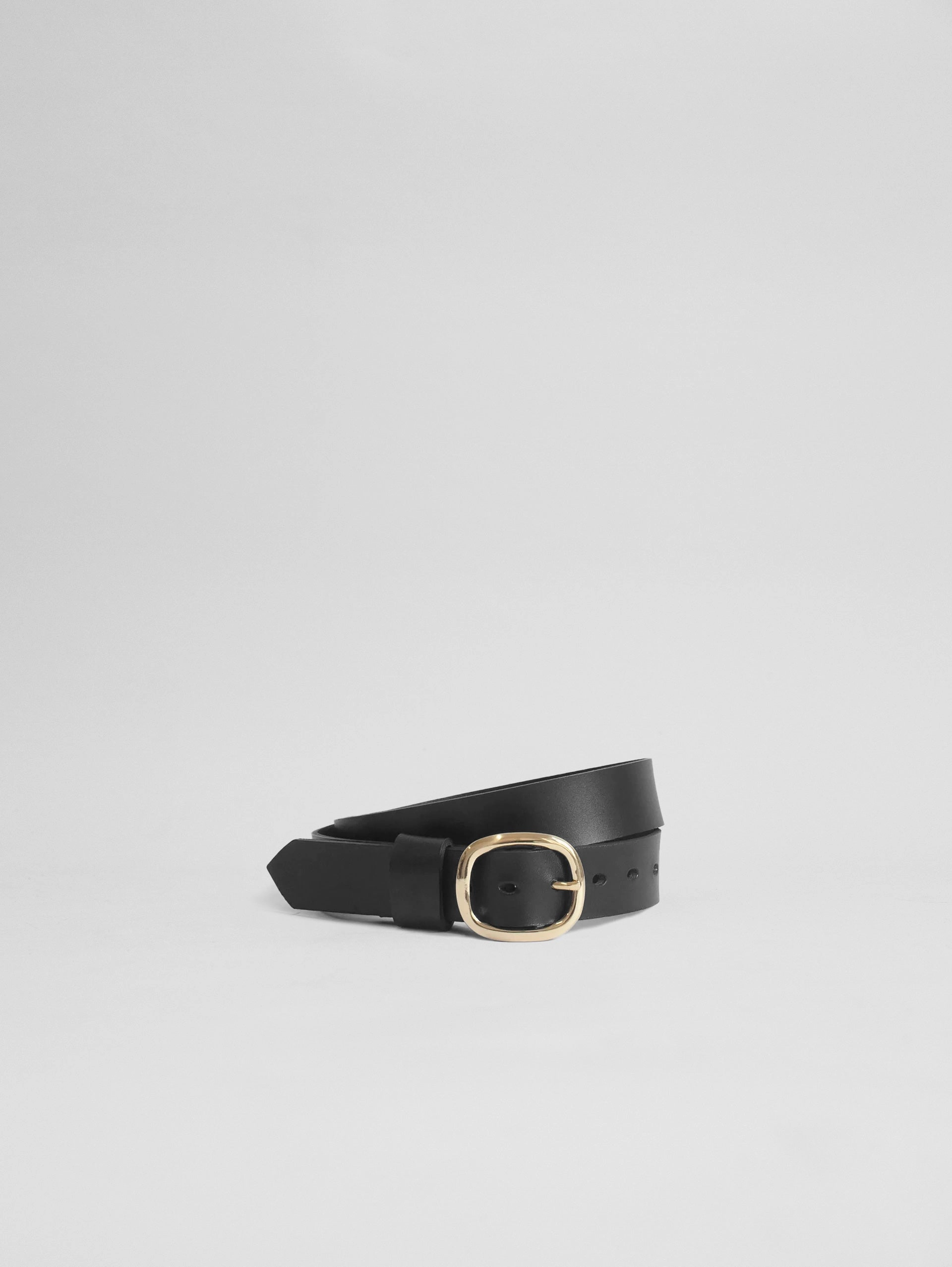The Lair Oval Buckle Belt Brass