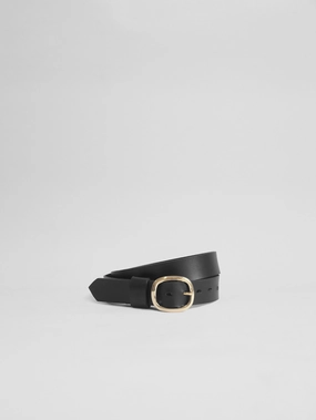 The Lair Oval Buckle Belt Brass