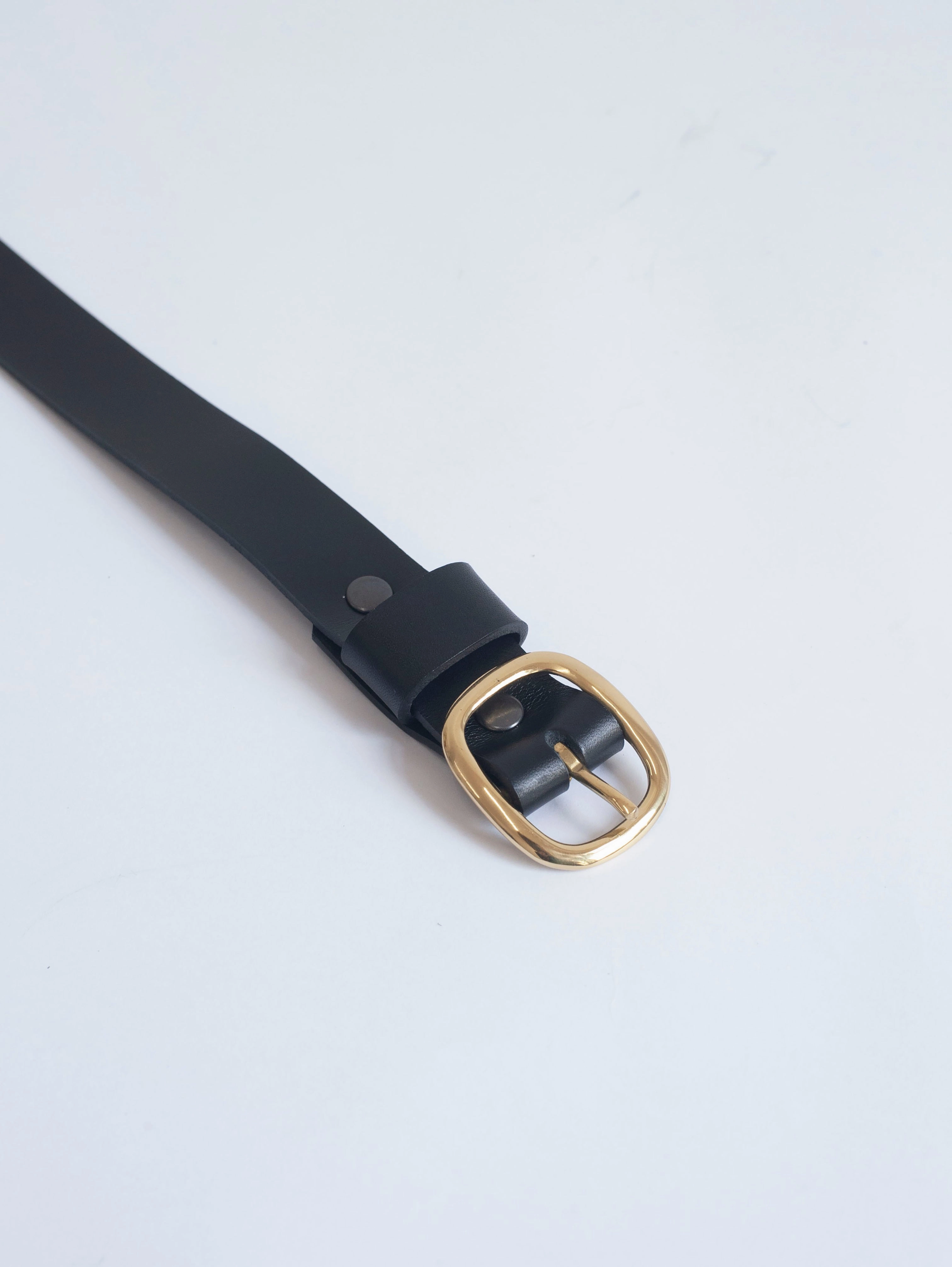 The Lair Oval Buckle Belt Brass