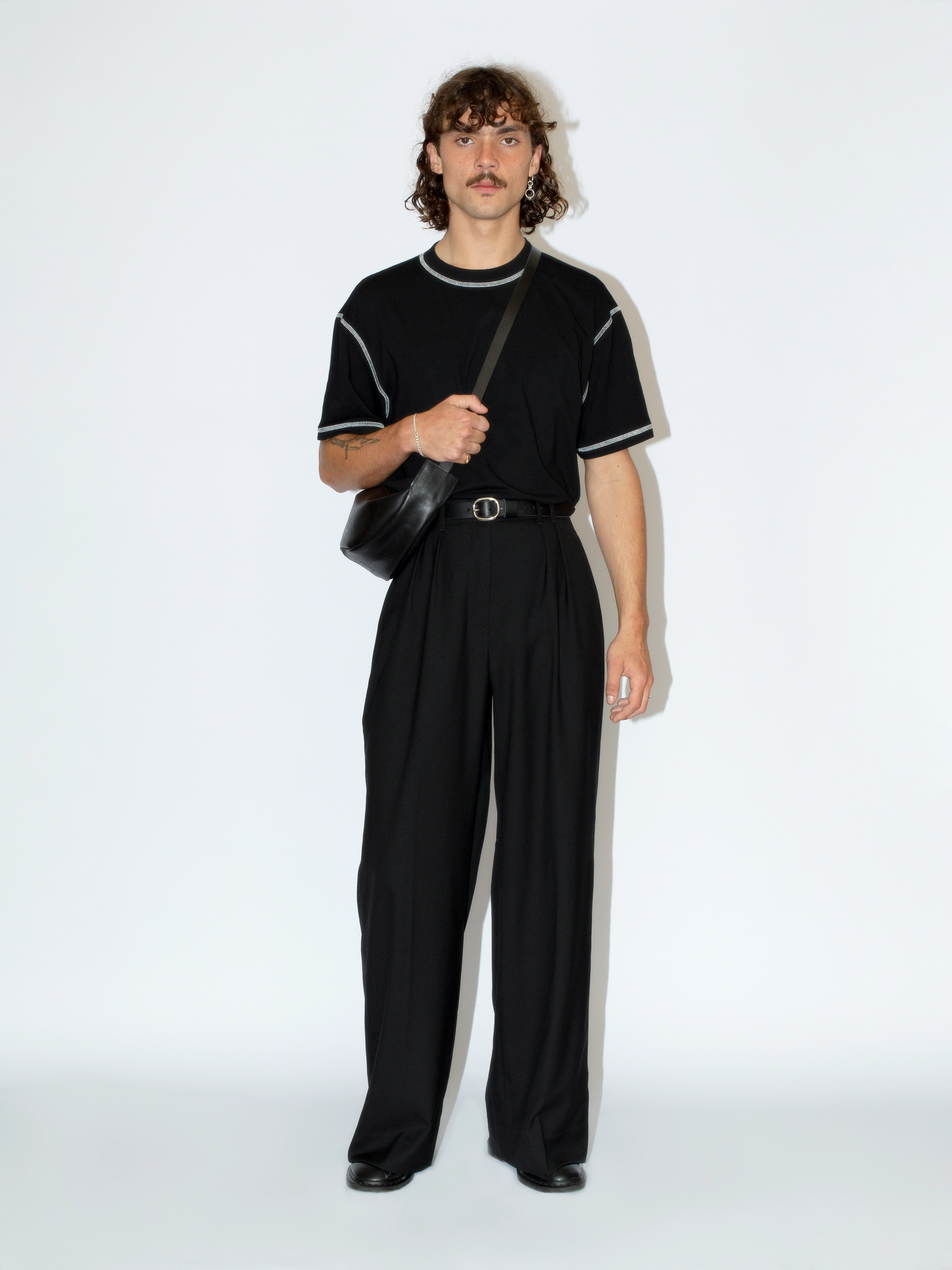 The Lair Oval Buckle Belt Silver