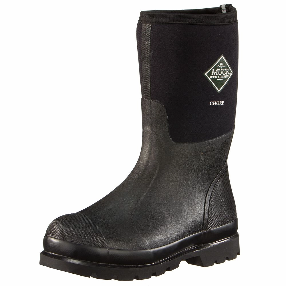 The Original Muck Boot CHM000A-013 Men's Chore Classic Mid Work Boot, Black 13