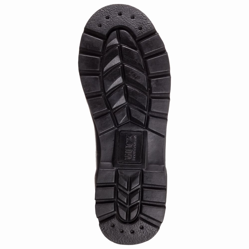 The Original Muck Boot Company Chore Boot All Conditions Steel Toe Work Boots for Men - Black - 9M