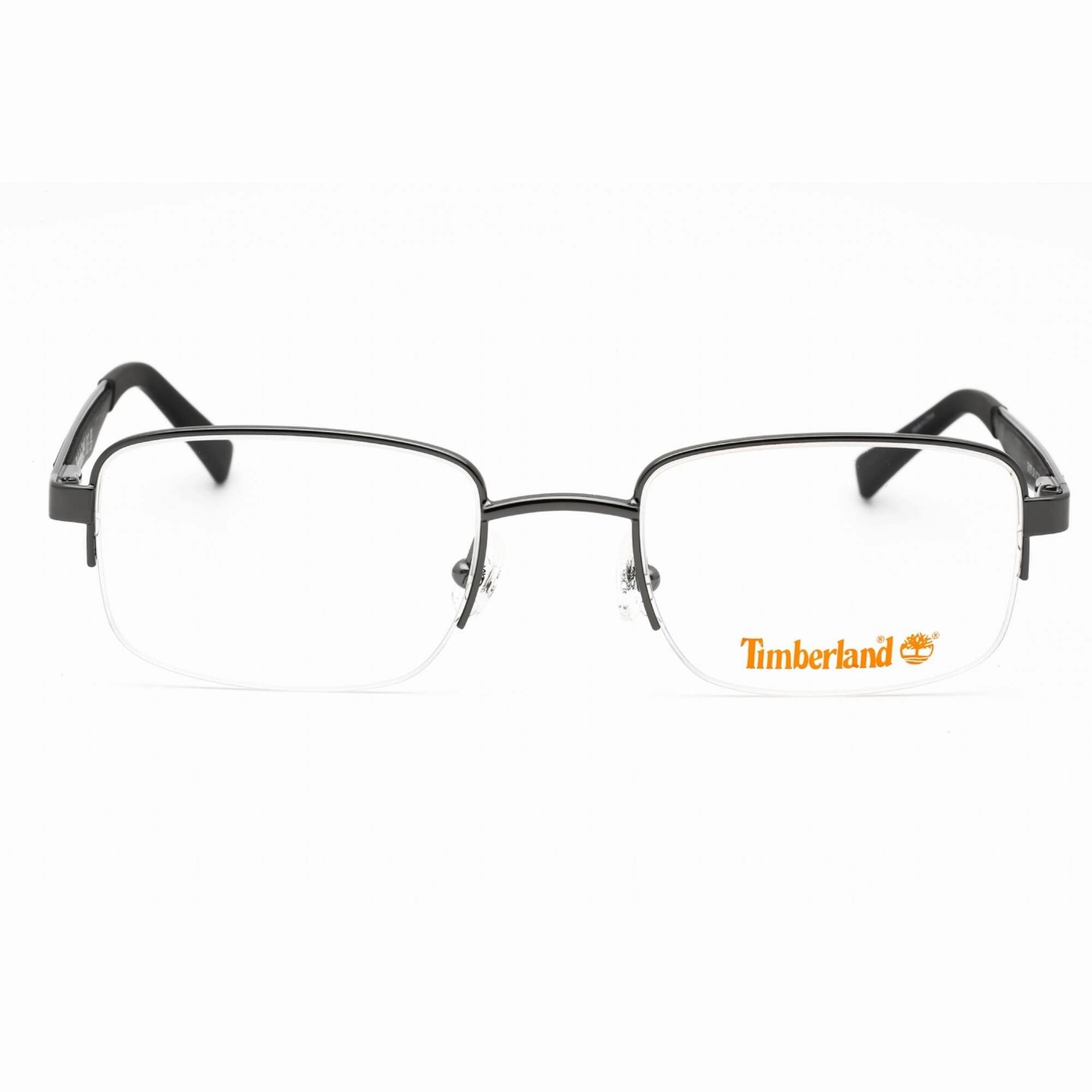 Timberland Men's Eyeglasses - Shiny Gunmetal Metal Half Rim Frame, 56 mm | TB1787 008
