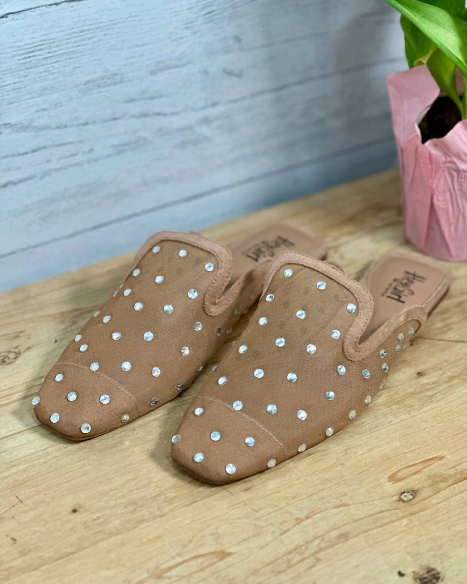 To Die For Studded Mule In Camel
