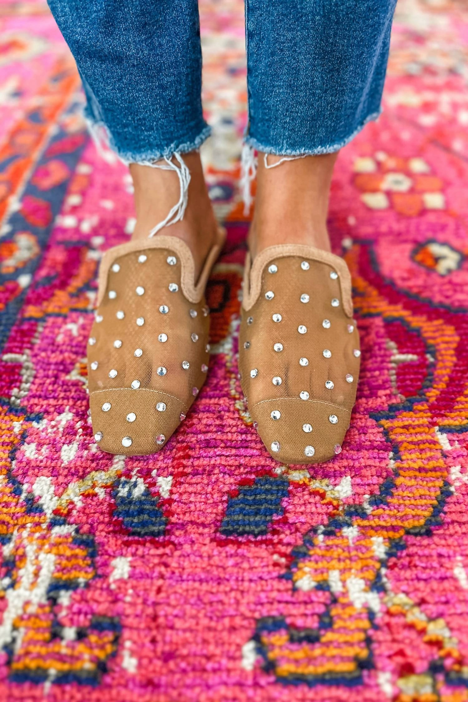 To Die For Studded Mule In Camel