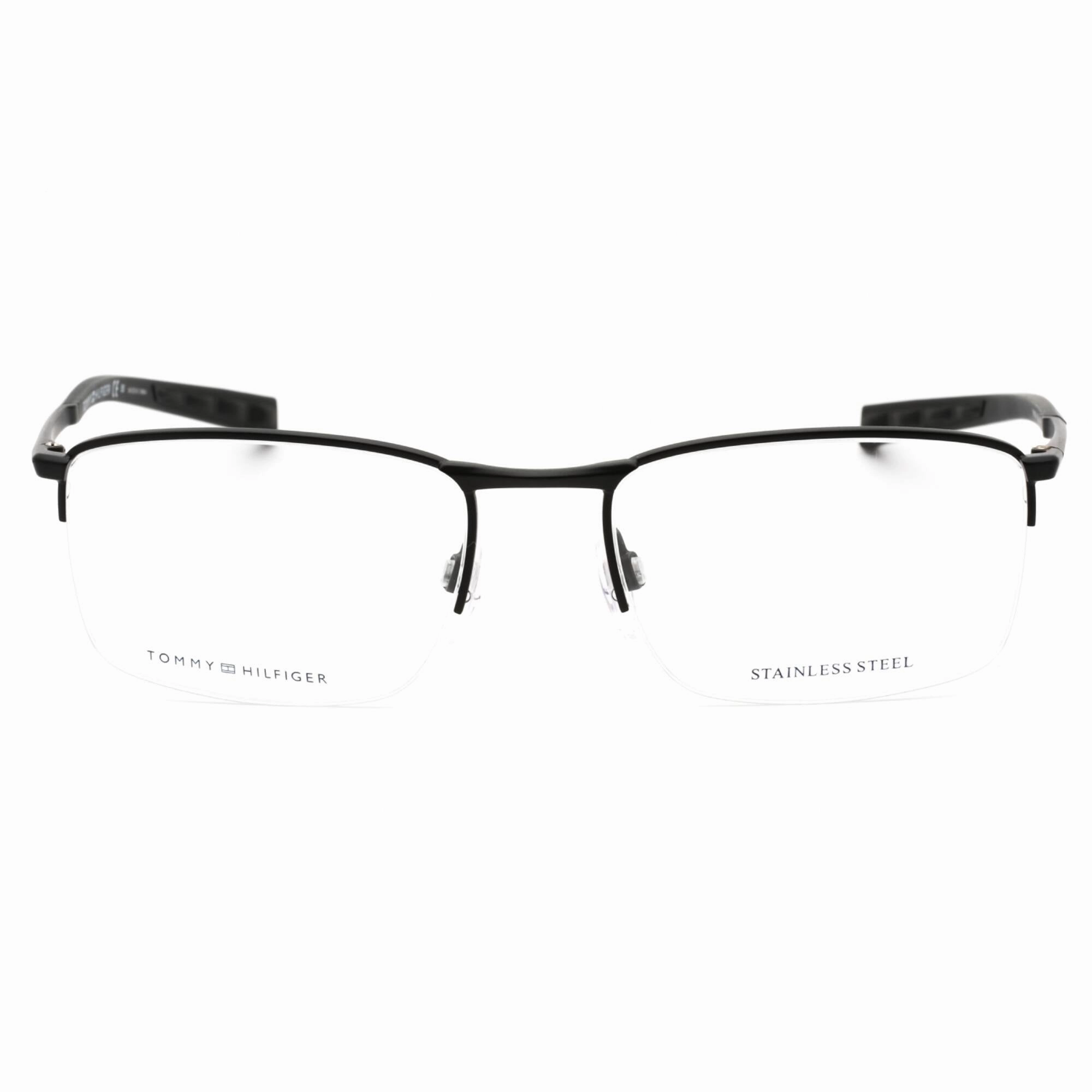 Tommy Hilfiger Men's Eyeglasses - Matte Black Rectangular Frame | TH 1784 0003 00