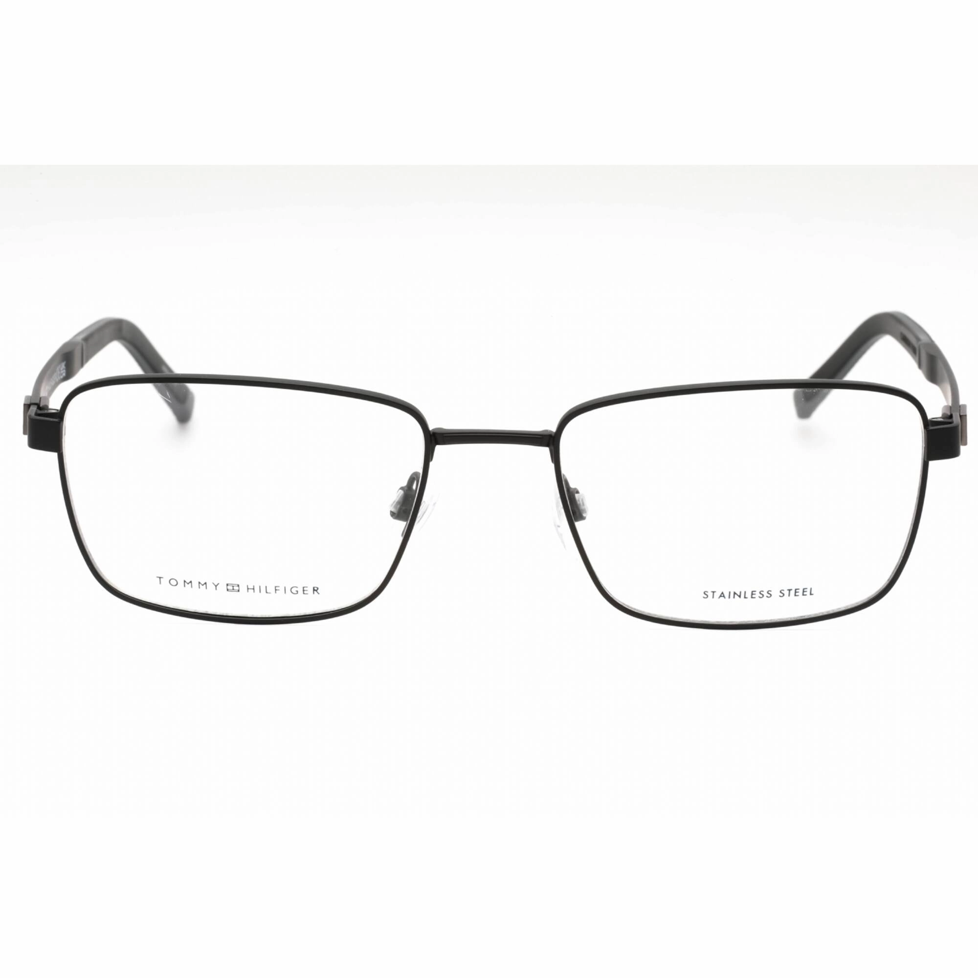 Tommy Hilfiger Men's Eyeglasses - Matte Black Rectangular Frame | TH 1946 0003 00