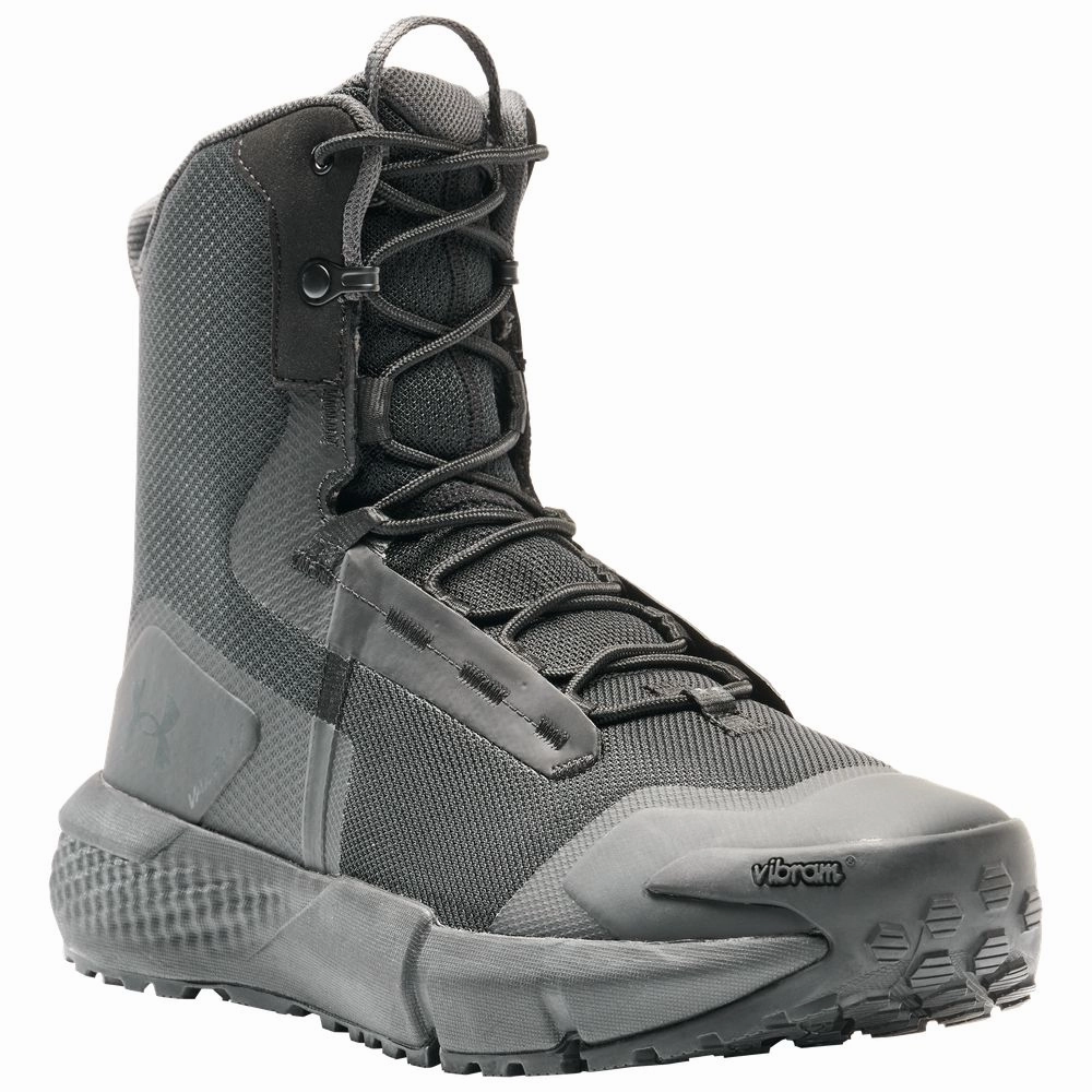 Under Armour 3027383-001 Valsetz Side Zip Tactical Boots for Men - Black - 11.5M