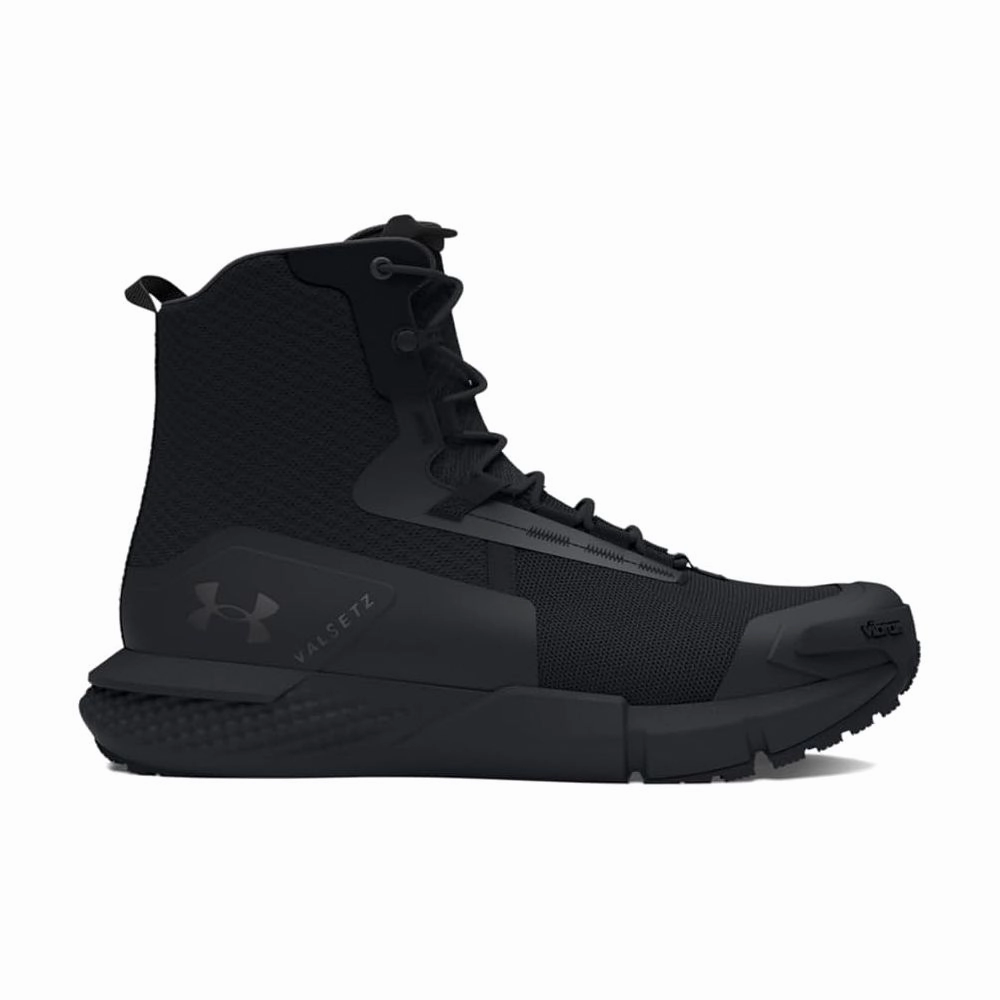 Under Armour 3027383-001 Valsetz Side Zip Tactical Boots for Men - Black - 9.5M