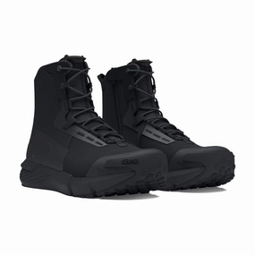 Under Armour 3027383-001 Valsetz Side Zip Tactical Boots for Men - Black - 9.5M