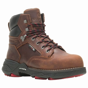 Wolverine W221011 Fuse Durashocks Waterproof Composite Toe Work Boots for Men - Peanut - 11.5XW