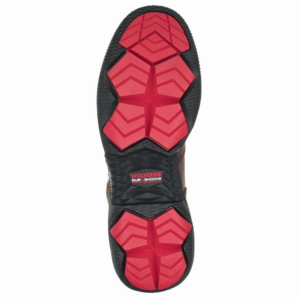 Wolverine W221011 Fuse Durashocks Waterproof Composite Toe Work Boots for Men - Peanut - 11.5XW