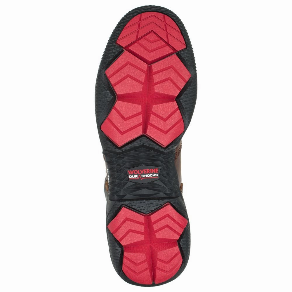 Wolverine W221011 Fuse Durashocks Waterproof Composite Toe Work Boots for Men - Peanut - 11.5XW