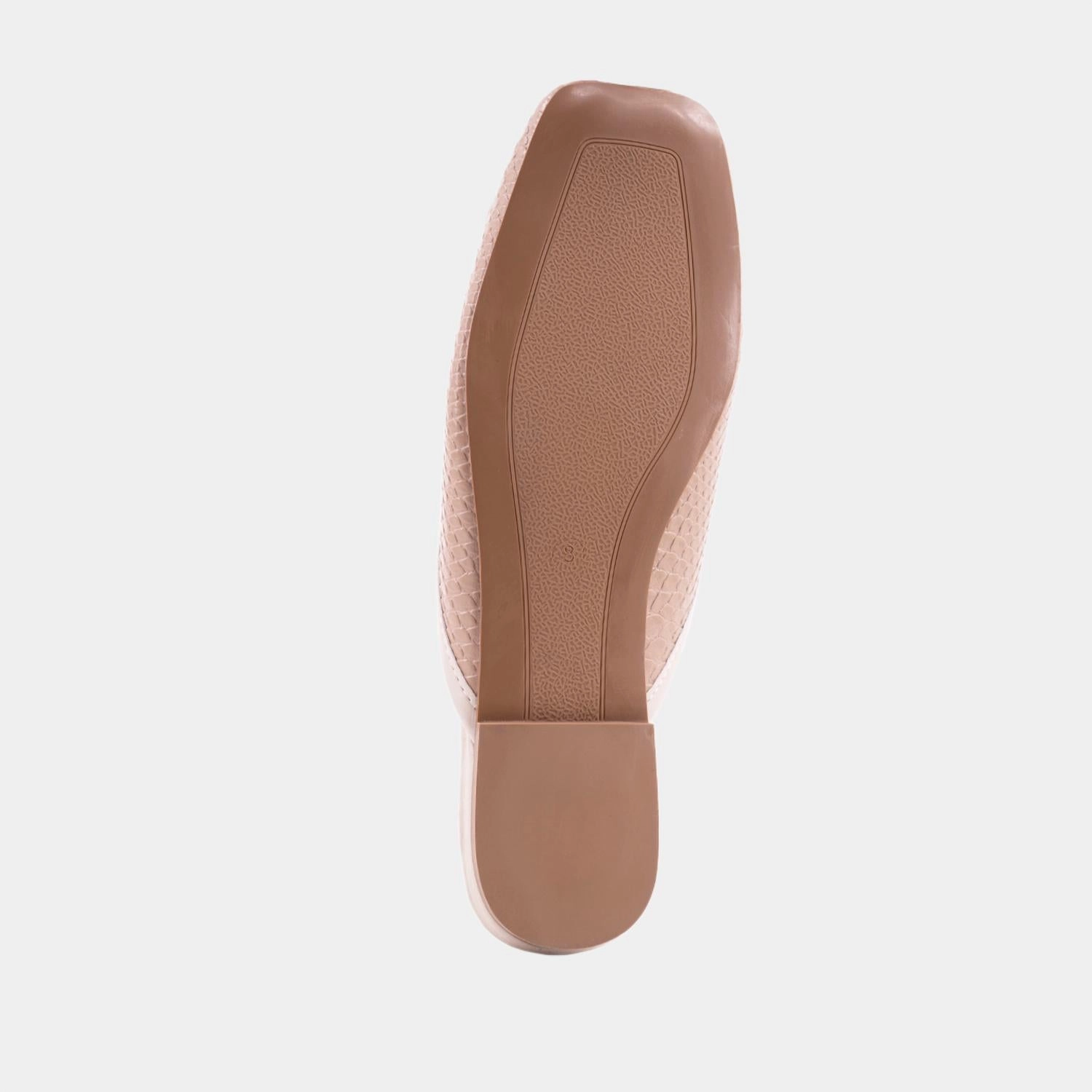 Women's Andrea Slip-On Mule In Nude Snake