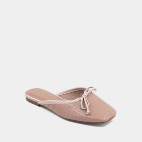 Women's Andrea Slip-On Mule In Nude Snake