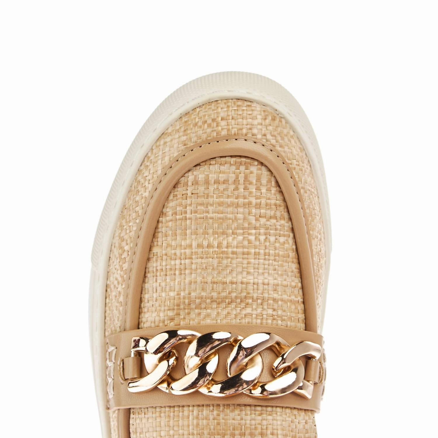 Women's Chain Reaction Flats In Raffia