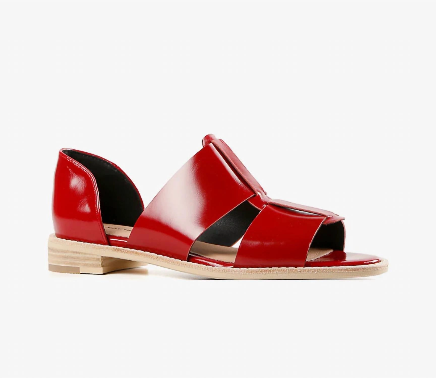 Women's Fishy D'orsay Open Toe Loafer In Red
